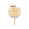 Cake Topper - It takes a big heart to shape little minds - Raw Wood